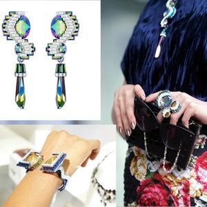 SWAROVKSI Fluorescent Multi Earrings Ring Bangle